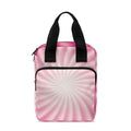 Pink Whirlpool Spiral Print Bible Tote Bag