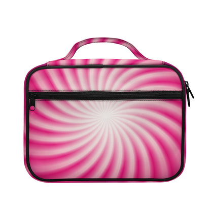 Pink Whirlpool Spiral Print Briefcase Bible Bag