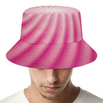 Pink Whirlpool Spiral Print Bucket Hat
