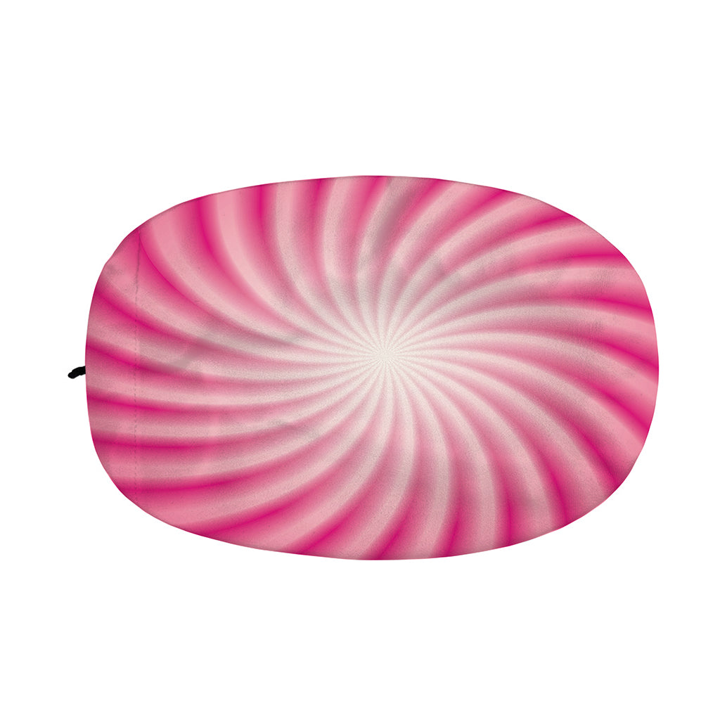 Pink Whirlpool Spiral Print Car Side Mirror Covers