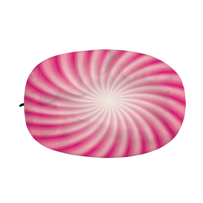 Pink Whirlpool Spiral Print Car Side Mirror Covers