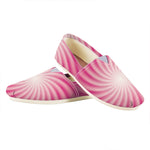 Pink Whirlpool Spiral Print Casual Shoes