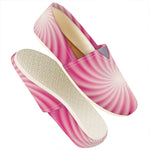 Pink Whirlpool Spiral Print Casual Shoes