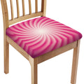 Pink Whirlpool Spiral Print Chair Cushion Cover
