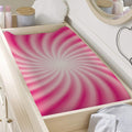 Pink Whirlpool Spiral Print Changing Pad Cover
