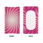 Pink Whirlpool Spiral Print Changing Pad Cover