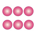 Pink Whirlpool Spiral Print Coaster Set