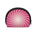 Pink Whirlpool Spiral Print Coin Purse
