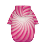 Pink Whirlpool Spiral Print Dog Zip Up Hoodie