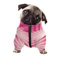 Pink Whirlpool Spiral Print Dog Zip Up Jacket