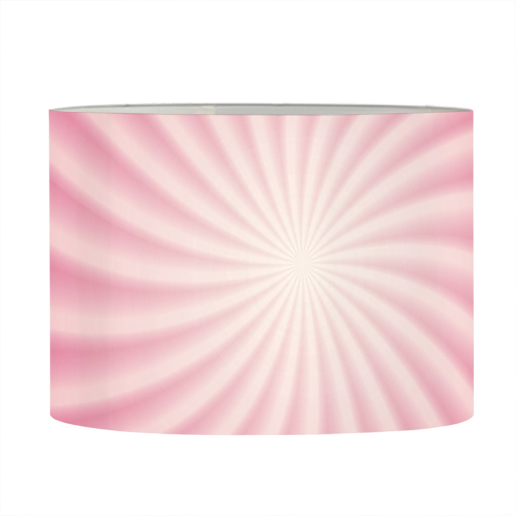 Pink Whirlpool Spiral Print Drum Lamp Shade
