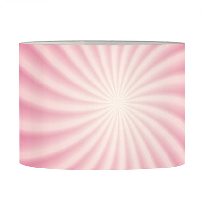Pink Whirlpool Spiral Print Drum Lamp Shade