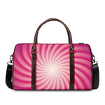 Pink Whirlpool Spiral Print Duffle Bag