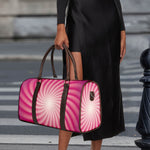Pink Whirlpool Spiral Print Duffle Bag