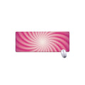 Pink Whirlpool Spiral Print Extended Mouse Pad