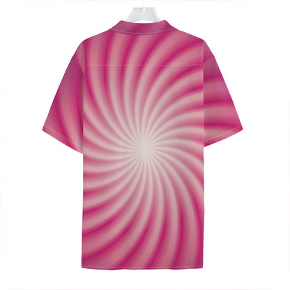 Pink Whirlpool Spiral Print Hawaiian Shirt