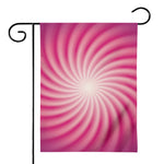 Pink Whirlpool Spiral Print House Flag