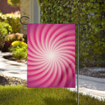 Pink Whirlpool Spiral Print House Flag