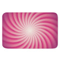 Pink Whirlpool Spiral Print Indoor Door Mat