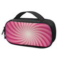 Pink Whirlpool Spiral Print Portable Cooler Travel Case