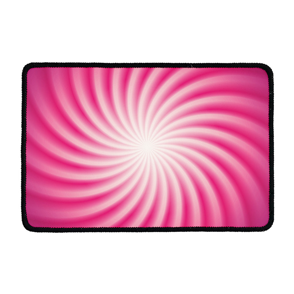 Pink Whirlpool Spiral Print Kitchen Mat