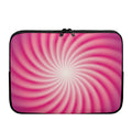 Pink Whirlpool Spiral Print Laptop Sleeve
