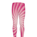 Pink Whirlpool Spiral Print Men's Leggings