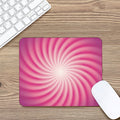 Pink Whirlpool Spiral Print Mouse Pad