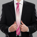 Pink Whirlpool Spiral Print Necktie