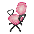 Pink Whirlpool Spiral Print Office Chair Cover