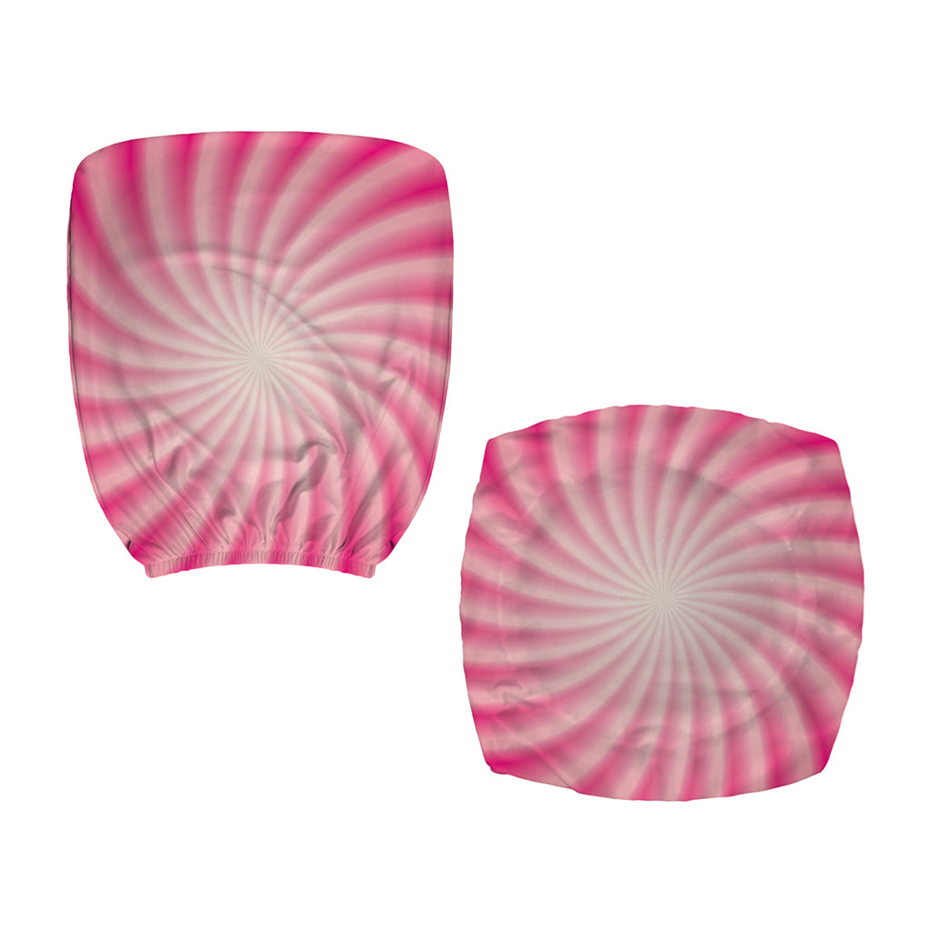 Pink Whirlpool Spiral Print Office Chair Cover
