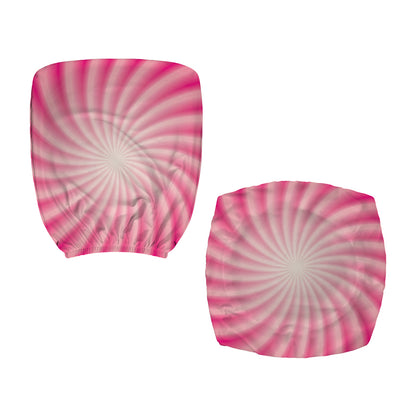 Pink Whirlpool Spiral Print Office Chair Cover