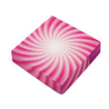Pink Whirlpool Spiral Print Outdoor Seat Cushion Cover