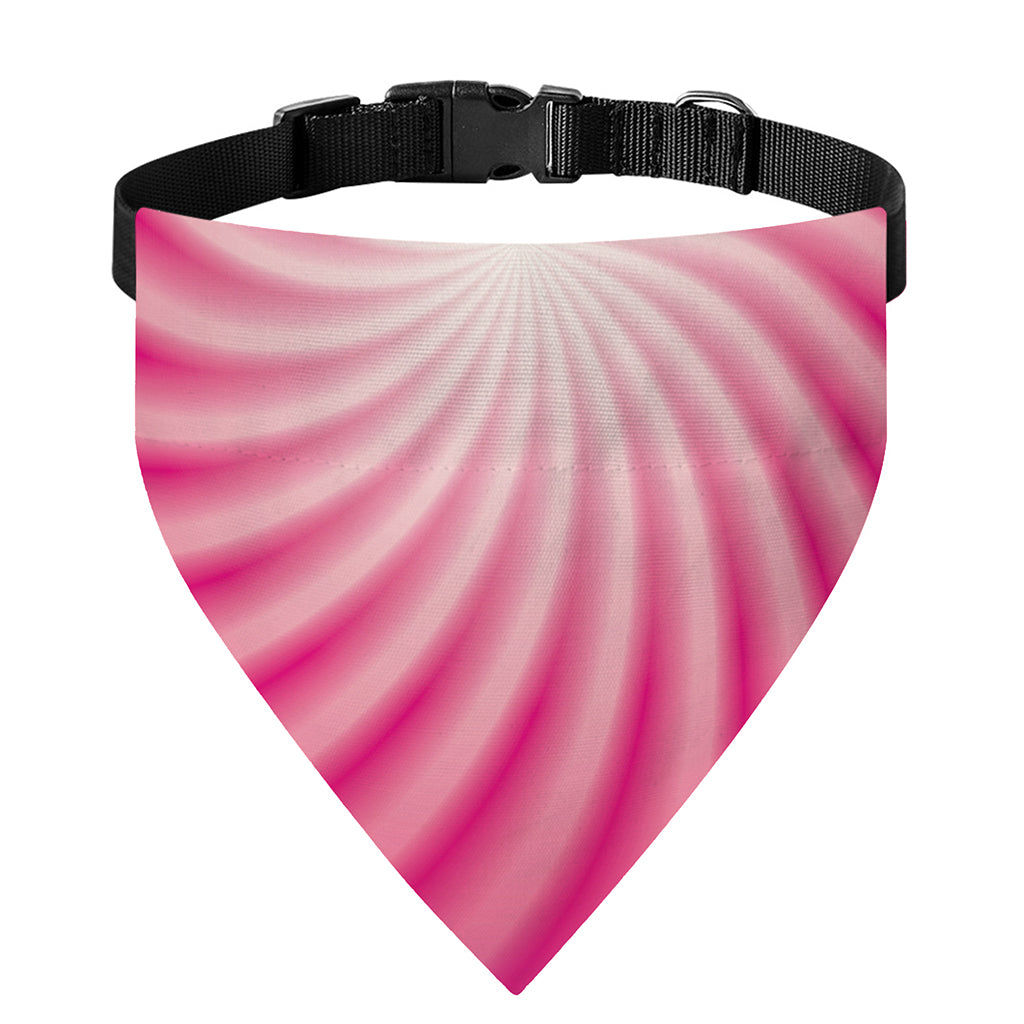 Pink Whirlpool Spiral Print Over The Collar Dog Bandana