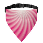 Pink Whirlpool Spiral Print Over The Collar Dog Bandana