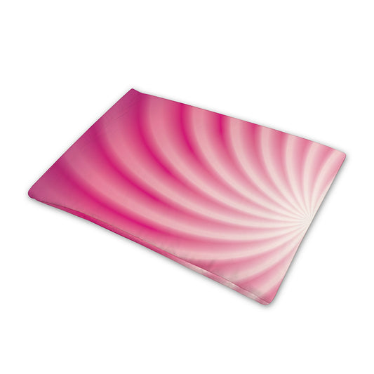 Pink Whirlpool Spiral Print Pet Cooling Mat Cover