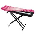 Pink Whirlpool Spiral Print Piano Keyboard Cover