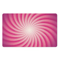 Pink Whirlpool Spiral Print Polyester Doormat