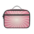 Pink Whirlpool Spiral Print Portable Lunch Bag