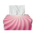 Pink Whirlpool Spiral Print Rectangle Tissue Box Cover