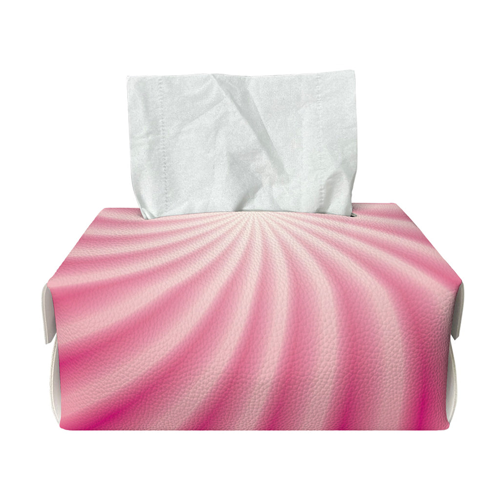 Pink Whirlpool Spiral Print Rectangle Tissue Box Cover