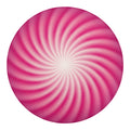 Pink Whirlpool Spiral Print Round Blanket