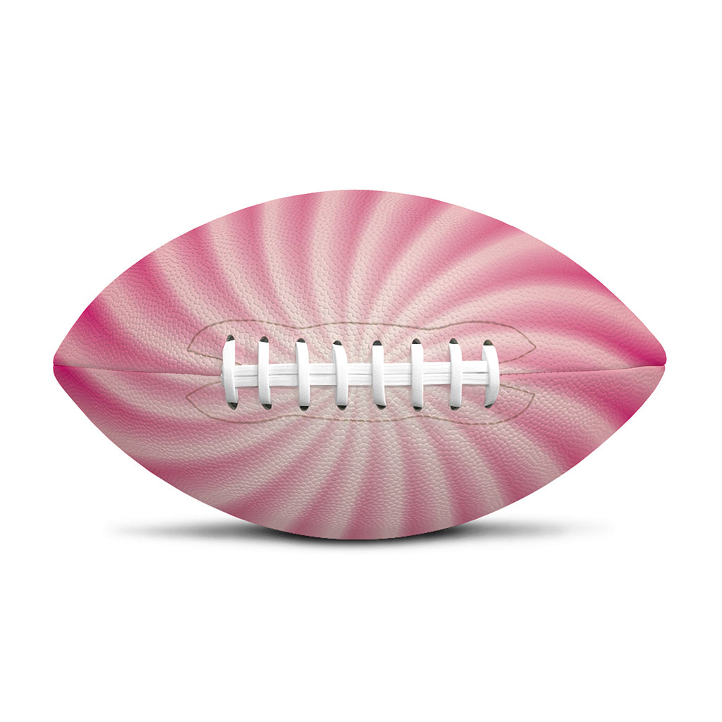 Pink Whirlpool Spiral Print Rugby Ball