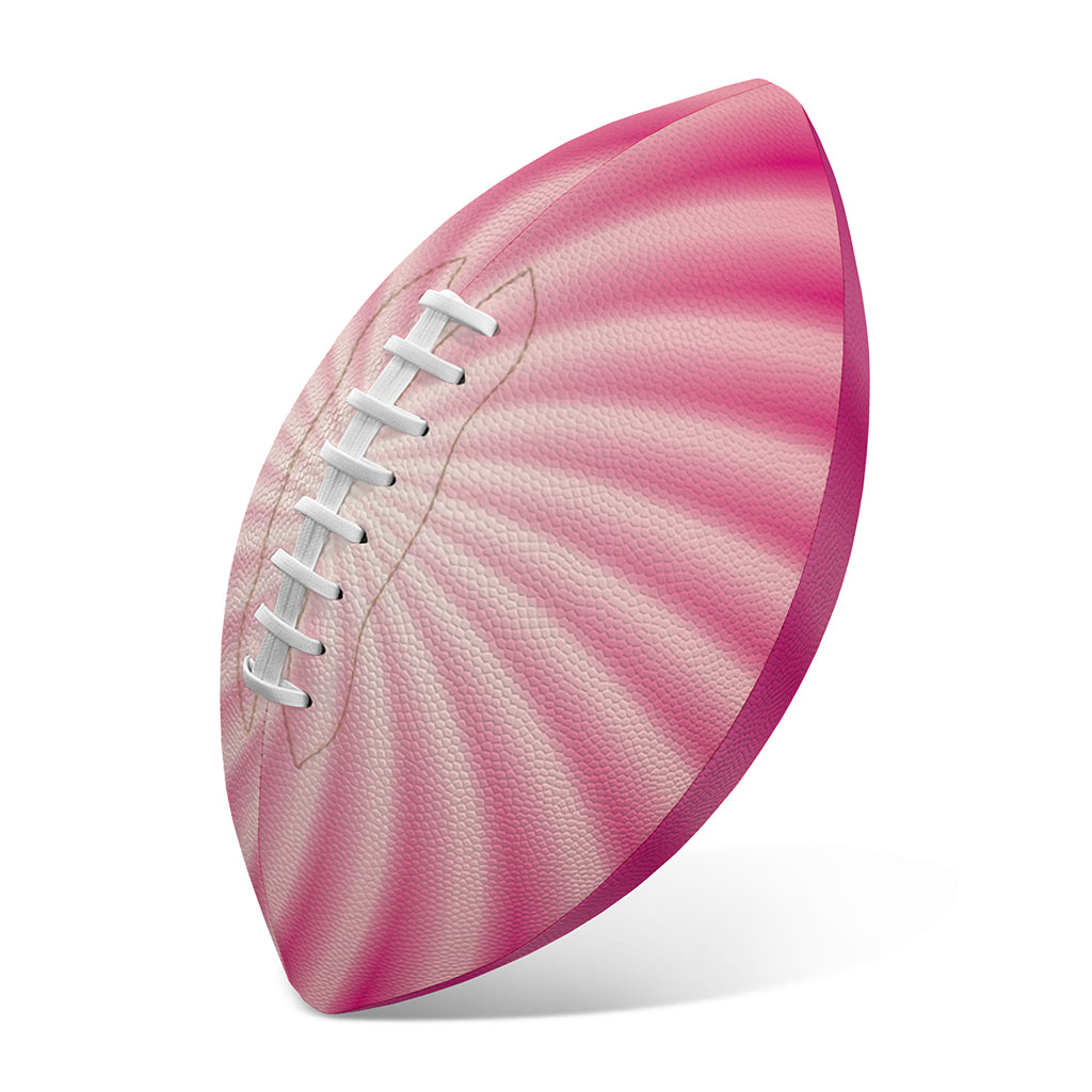 Pink Whirlpool Spiral Print Rugby Ball
