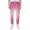 Pink Whirlpool Spiral Print Joggers