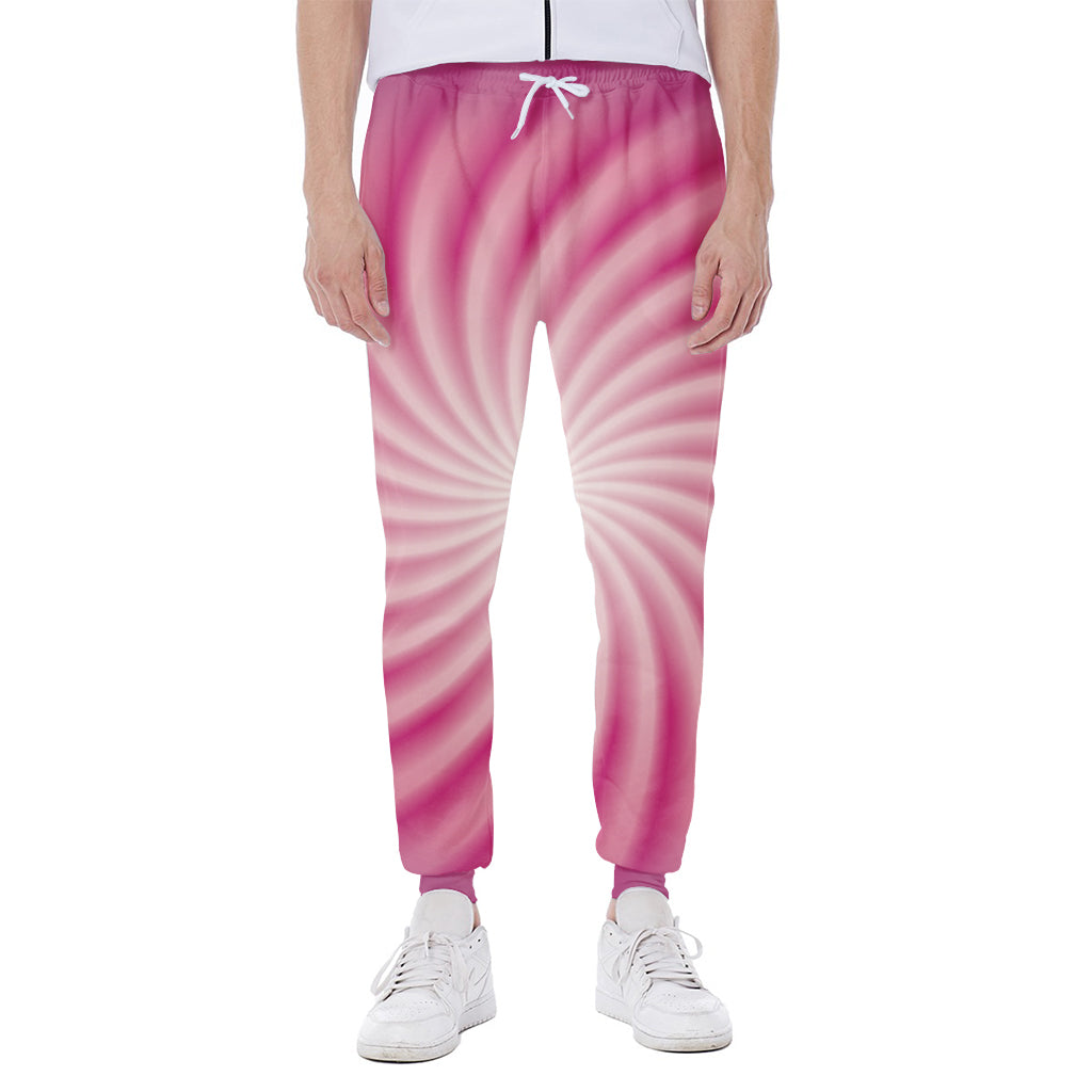 Pink Whirlpool Spiral Print Scuba Joggers