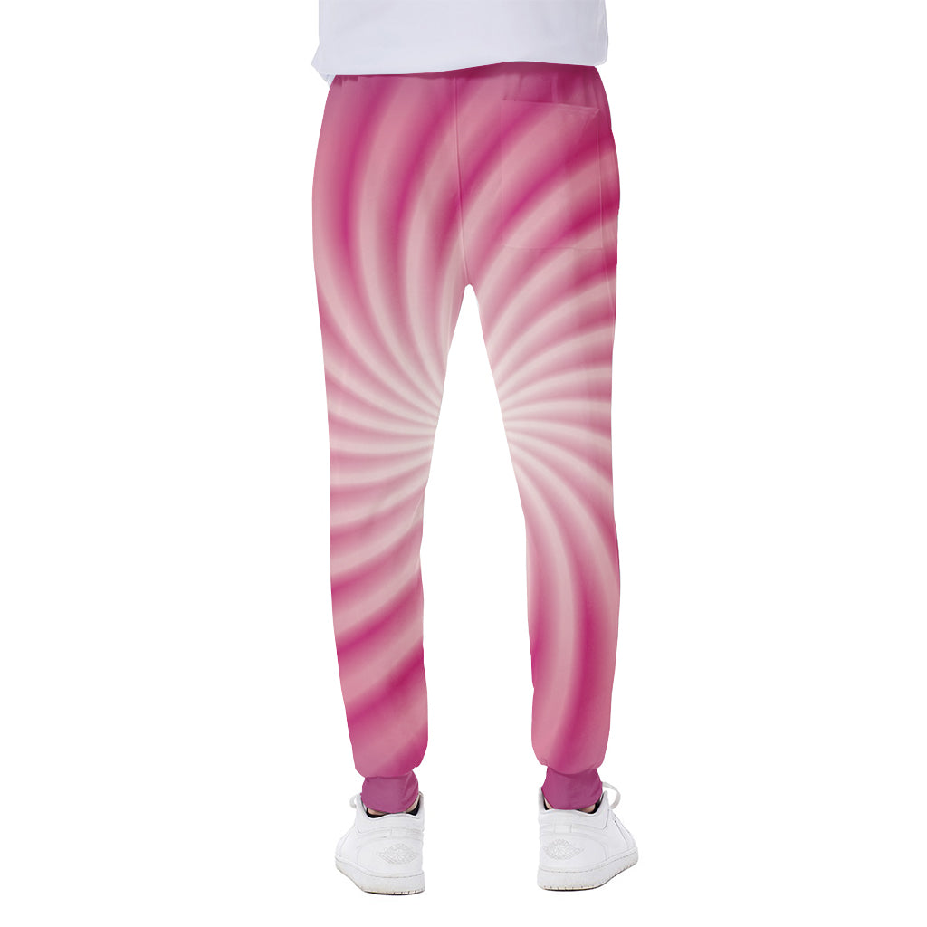 Pink Whirlpool Spiral Print Scuba Joggers