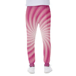Pink Whirlpool Spiral Print Scuba Joggers