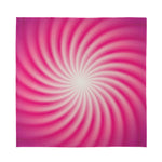 Pink Whirlpool Spiral Print Silk Bandana