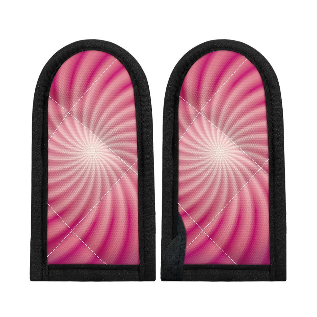 Pink Whirlpool Spiral Print Skillet Handle Cover